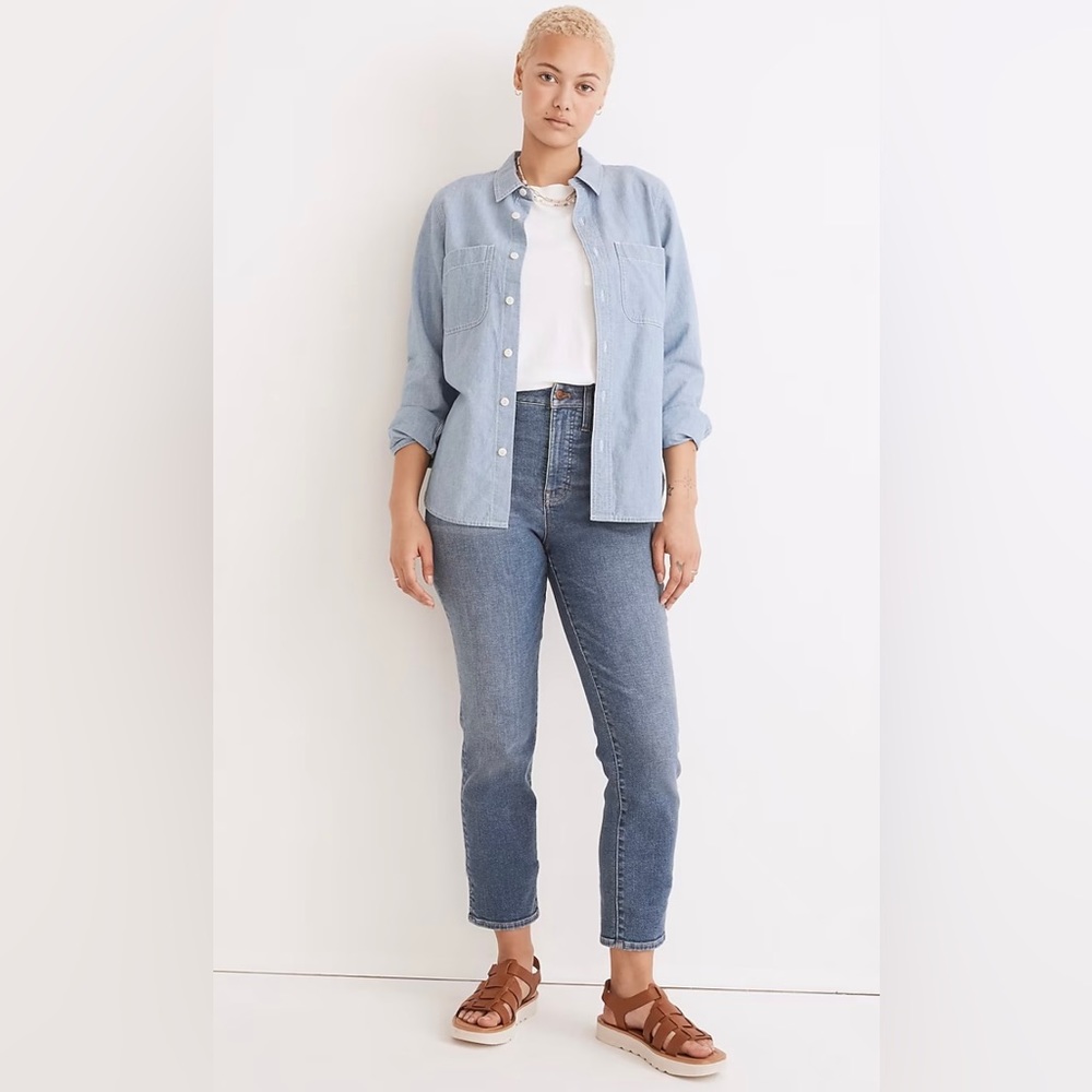 Madewell Petite Curvy Perfect Vintage Jean in Finney Wash